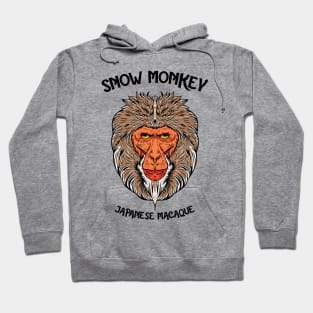 Snow Monkey Japanese Macaque Hoodie